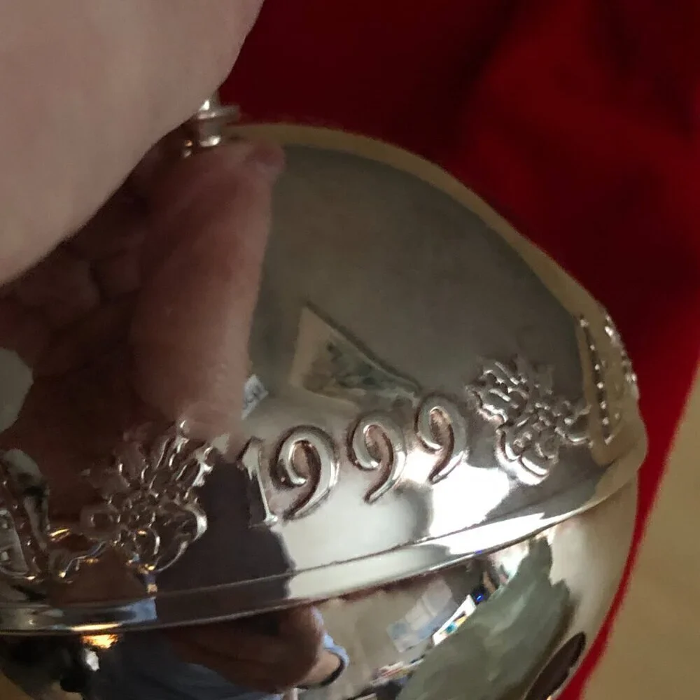 Vintage 1999 Wallace Silversmiths Silver Sleigh Bell 29th Limited Edition Annual